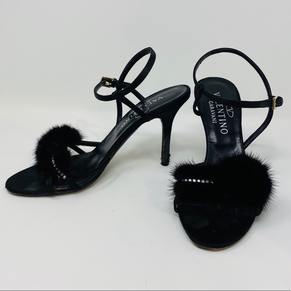 VALENTINO**Evening shoes w/Mink**EU 36.5 $1395 - Picture 2 of 8